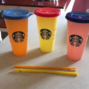 Starbucks RARE color changing cups 24 ounces